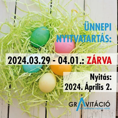 Húsvéti ünnepi nyitvatartás - 2024